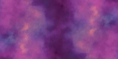 abstract achtergrond met wolken waterverf. Purper tinten blauw waterverf structuur vector illustratie. blauw en Purper willekeurig achtergrond met kopiëren ruimte