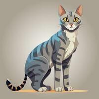 kawaii schattig kat tekenfilm tekens vector geïsoleerd illustratie