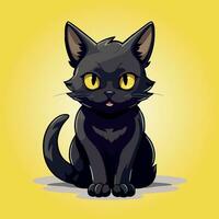 kawaii schattig kat tekenfilm tekens vector geïsoleerd illustratie