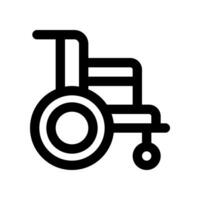 rolstoel lijn icoon. vector icoon voor uw website, mobiel, presentatie, en logo ontwerp.