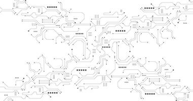 grijs zwart stroomkring diagram Aan wit achtergrond. vector