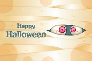 happy halloween vector briefkaartsjabloon