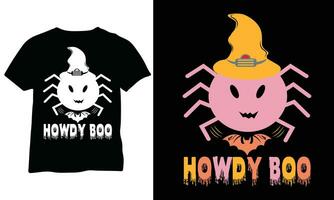 howdy boe overhemd halloween howdy vector halloween overhemd eps ontwerp