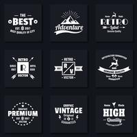 Vintage Retro Vector Logo voor banner