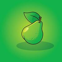 peer fruit vectorillustratie vector