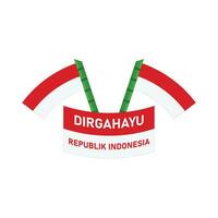 Indonesisch onafhankelijkheid verjaardag vector