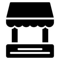 markt glyph icoon vector