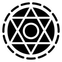 pentagram glyph icoon vector