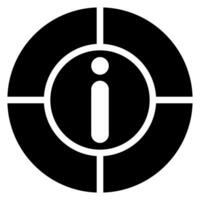 informatie glyph-pictogram vector