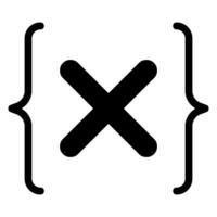 algebra glyph icoon vector