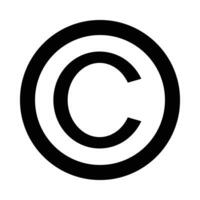 auteursrechten vector glyph icoon voor persoonlijk en reclame gebruiken.