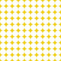naadloos patroon wit cirkels met geel ster vector