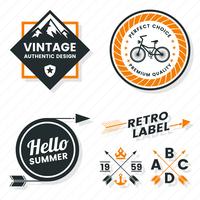 Vintage Retro Vector Logo voor banner