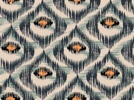 vintage vector naadloze patroon in ikat-stijl.