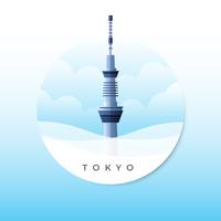 Tokyo Skytree Tower Vector Illustratie