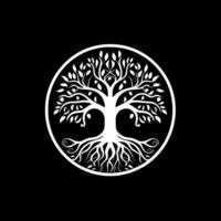 boom van leven - minimalistische en vlak logo - vector illustratie