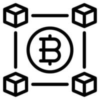 blockchain bestuur icoon vector