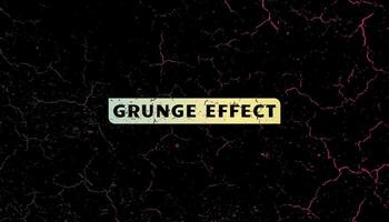 rood grunge effect Aan zwart achtergrond vector