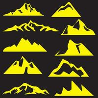 berg vector vormen voor logos