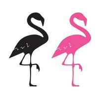 vector beeld van silhouet flamingo
