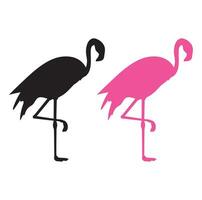 vector beeld van silhouet flamingo