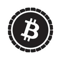 bitcoin icoon teken betaling symbool. cryptogeld logo. gemakkelijk vector. vector