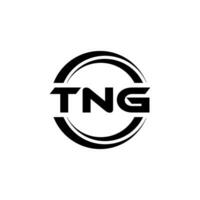 tng logo ontwerp, inspiratie voor een uniek identiteit. modern elegantie en creatief ontwerp. watermerk uw succes met de opvallend deze logo. vector