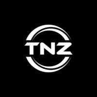 tnz logo ontwerp, inspiratie voor een uniek identiteit. modern elegantie en creatief ontwerp. watermerk uw succes met de opvallend deze logo. vector