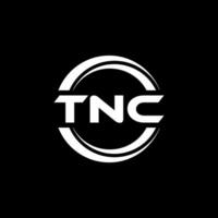 tnc logo ontwerp, inspiratie voor een uniek identiteit. modern elegantie en creatief ontwerp. watermerk uw succes met de opvallend deze logo. vector