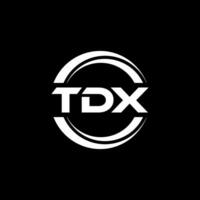 tdx logo ontwerp, inspiratie voor een uniek identiteit. modern elegantie en creatief ontwerp. watermerk uw succes met de opvallend deze logo. vector