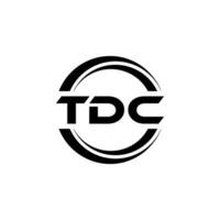 tdc logo ontwerp, inspiratie voor een uniek identiteit. modern elegantie en creatief ontwerp. watermerk uw succes met de opvallend deze logo. vector