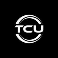 tcu logo ontwerp, inspiratie voor een uniek identiteit. modern elegantie en creatief ontwerp. watermerk uw succes met de opvallend deze logo. vector