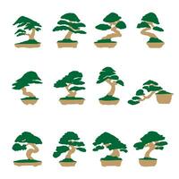 de bonsai beeld voor logo Japans stijl vector