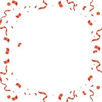 vector rood confetti achtergrond