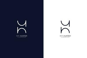 h alfabet voorraad brief logo ontwerp vector