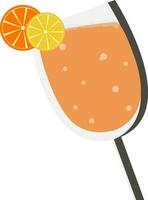 illustratie van cocktail glas. vector