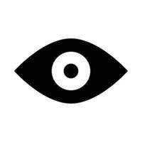 oog vector glyph icoon voor persoonlijk en reclame gebruiken.