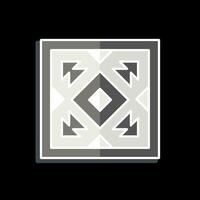 icoon tapijt. verwant naar Amerikaans inheems symbool. glanzend stijl. gemakkelijk ontwerp bewerkbaar. gemakkelijk illustratie vector