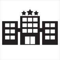 hotel 3 sterren icoon vector illustratie symbool