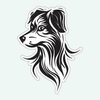 geweldig hond stickers voor hond geliefden vector