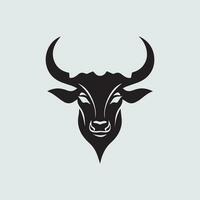 abstract stier steak premie logo ontwerp vector