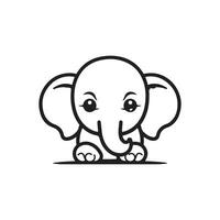 olifant icoon ontwerp vector