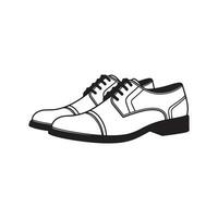 formeel schoenen silhouet logo vector