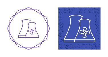 nucleair fabriek vector icoon