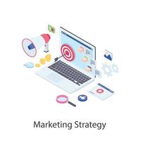 marketingstrategie concepten vector