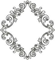 luxe kader ornament bruiloft decoratie vector