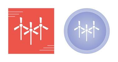 meerdere windmolens vector icoon
