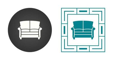 dubbele sofa vector icoon