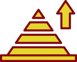 piramide tabel vector icoon ontwerp