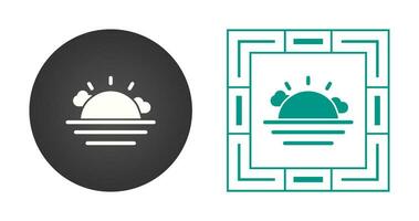 zonsondergang vector pictogram